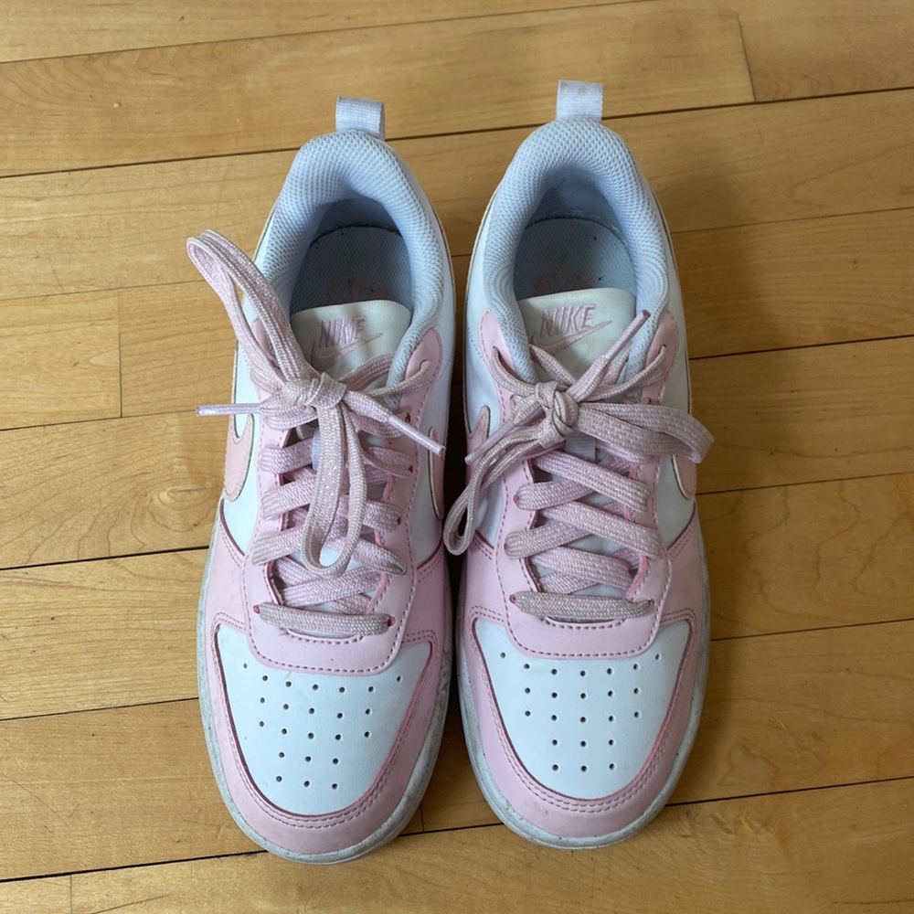Pink Nike shoes